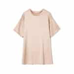 Top ample essentiel en satin couleur sable