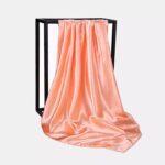 Foulard en satin tangerine