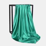 Foulard satin émeraude