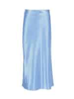 Jupe légère en satin azur