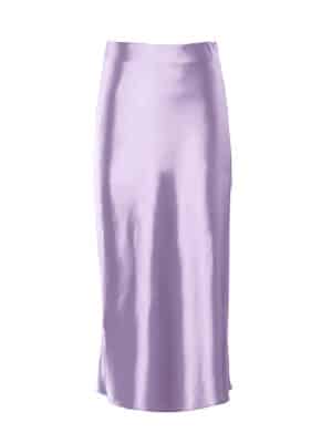 Jupe légère en satin violet